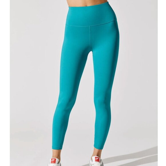CARBON38 High Rise 7/8 Legging In Cloud Compression Dark Teal Size Small - Picture 2 of 12